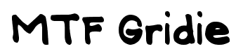 MTF Gridie font